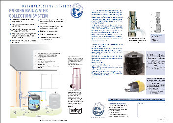 Rainwater harvesting systems garden